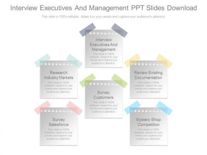 Interview executives and management ppt slides download