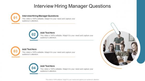 Interview Hiring Manager Questions In Powerpoint And Google Slides Cpb