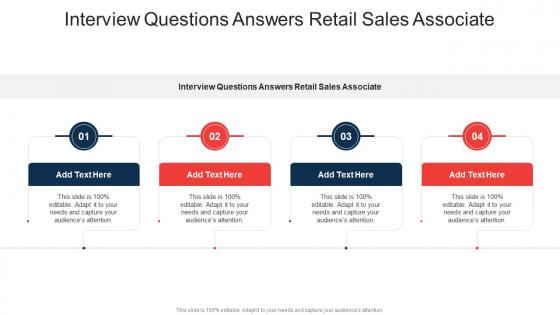 Interview Questions Answers Retail Sales Associate In Powerpoint And Google Slides Cpb