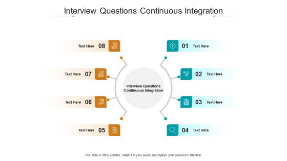 Interview questions continuous integration ppt powerpoint presentation inspiration cpb