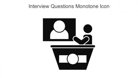 Interview Questions Monotone Icon In Powerpoint Pptx Png And Editable Eps Format