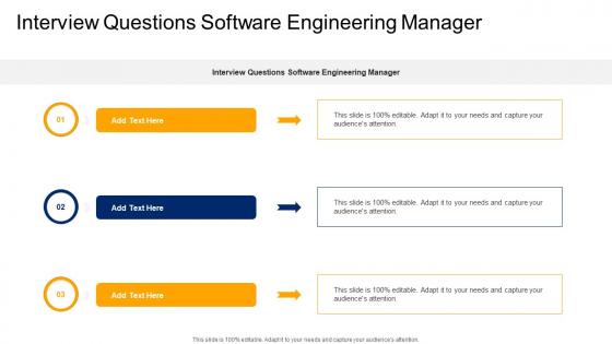 Interview Questions Software Engineering Manager In Powerpoint And Google Slides Cpb