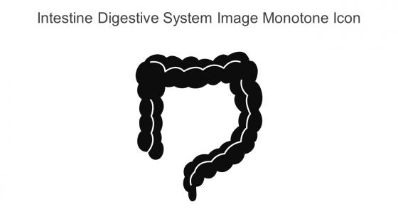 Intestine Digestive System Image Monotone Icon In Powerpoint Pptx Png And Editable Eps Format