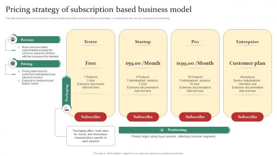 Intro To Subscription Pricing Strategy Of Subscription Based Business Model DT SS