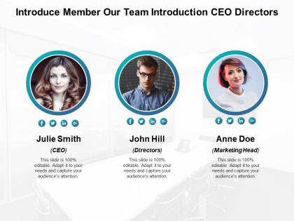 Introduce member our team introduction ceo directors