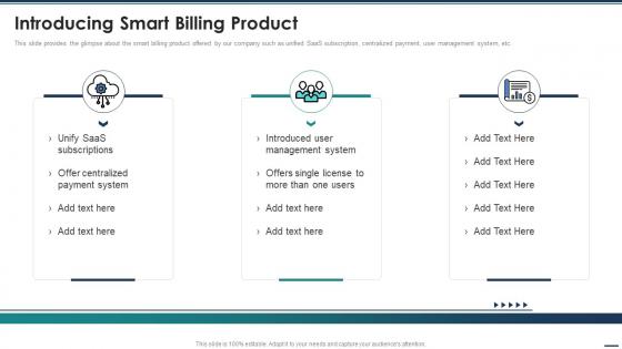 Introducing Smart Billing Product Enterprise Pitch Deck Ppt Powerpoint Presentation Styles Grid