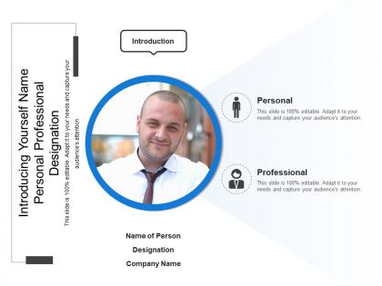 Introducing yourself name personal professional designation