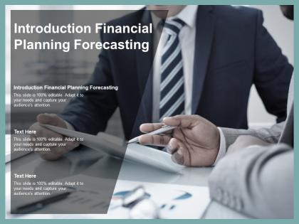 Introduction financial planning forecasting ppt powerpoint presentation summary graphics tutorials cpb