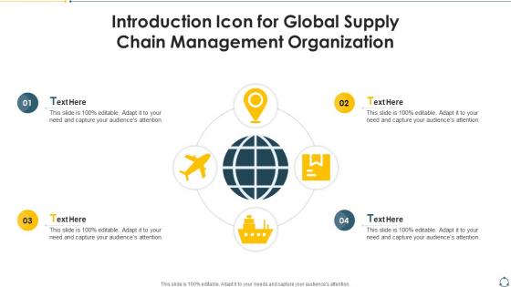 Introduction Icon For Global Supply Chain Management Organization
