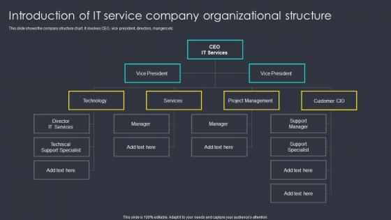 Introduction Of IT Service Company Organizational Structure