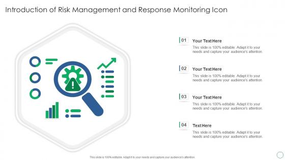 Introduction Of Risk Management And Response Monitoring Icon