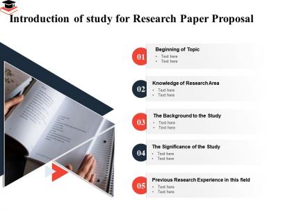 Introduction of study for research paper proposal beginning topic ppt presentation guide