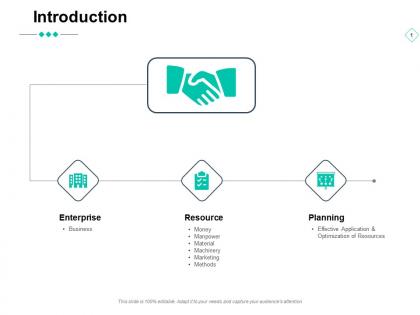 Introduction planning resource enterprise ppt powerpoint presentation ideas styles