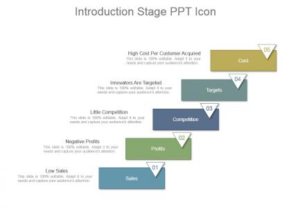 Introduction stage ppt icon