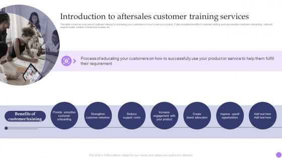 Introduction To Aftersales Customer Training Services Valuable Aftersales Services For Building