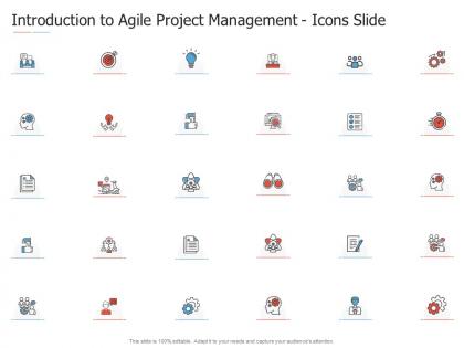 Introduction to agile project management icons slide ppt demonstration