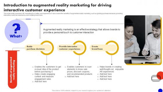 Introduction To Augmented Reality Marketing For Interactive Customer Experience MKT SS V