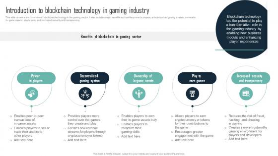 Introduction To Blockchain Technology In Gaming Mastering Blockchain An Introductory Journey BCT SS V
