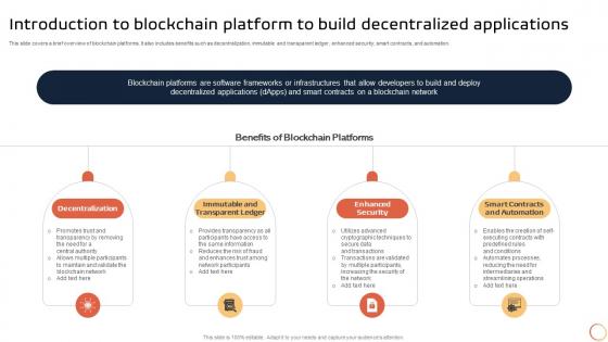 Introduction To Blockchain Technology Introduction To Blockchain Platform To Build Decentralized BCT SS V