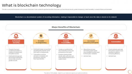 Introduction To Blockchain Technology What Is Blockchain Technology BCT SS V