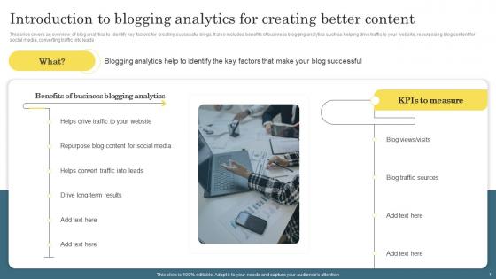 Introduction To Blogging Analytics Digital Marketing Analytics For Better Business