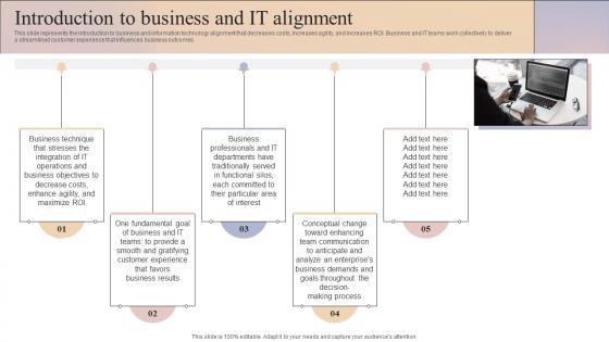 Introduction To Business And It Alignment Business And It Alignment Ppt Professional Slide Portrait