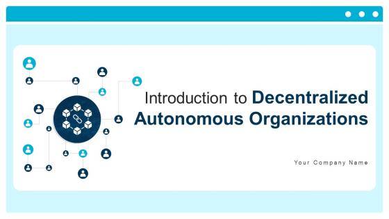Introduction To Decentralized Autonomous Organizations BCT CD