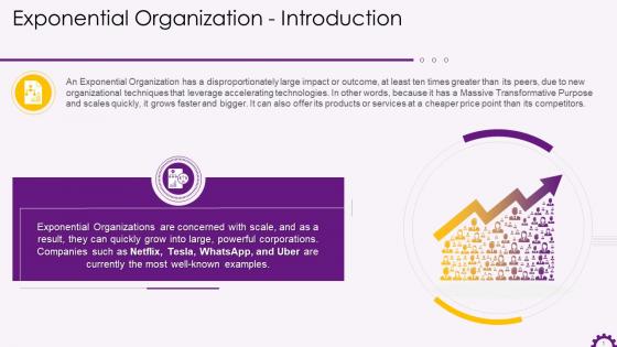 Introduction To Exponential Organizations Training Ppt