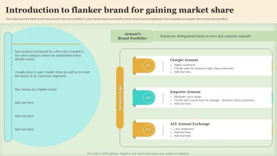 Introduction To Flanker Brand For Gaining Market Share Making Brand Portfolio Work
