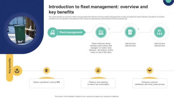 Introduction To Fleet Management Overview And Key IoT Driven Waste Management Reducing IoT SS V