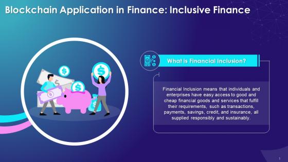 Introduction To Inclusive Finance Training Ppt