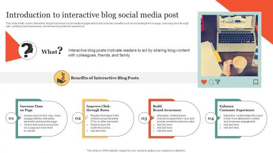 Introduction To Interactive Blog Social Media Post Using Interactive Marketing MKT SS V