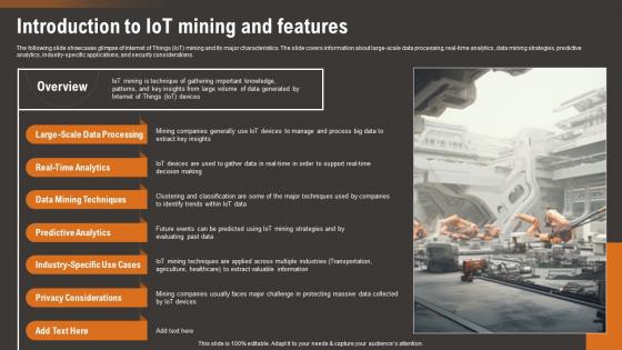 Introduction To IoT Mining And Features How IoT Technology Is Transforming IoT SS