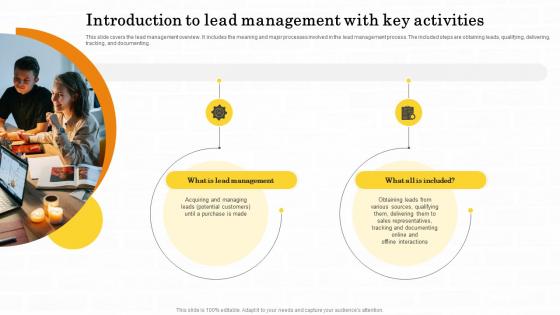 Introduction To Lead Management With Key Activities Maximizing Customer Lead Conversion Rates