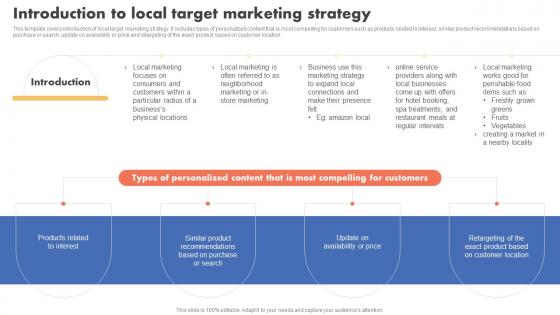Introduction To Local Target Marketing Strategy Types Of Target Marketing Strategies