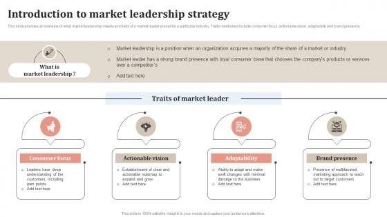 Introduction To Market Staying Ahead Of The Curve A Comprehensive Strategy SS V