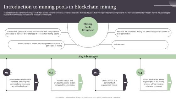 Introduction To Mining Pools In Blockchain Mining Complete Guide On How Blockchain BCT SS
