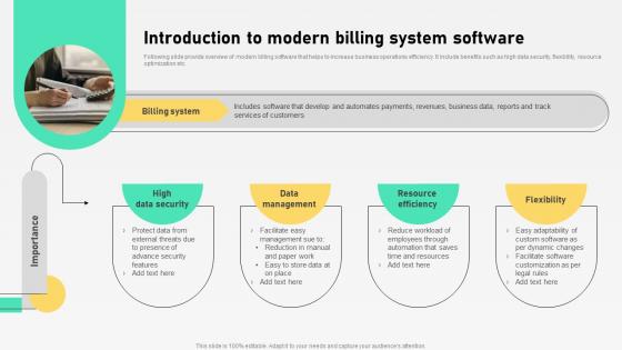 Introduction To Modern Billing System Software Automation For Customer Database