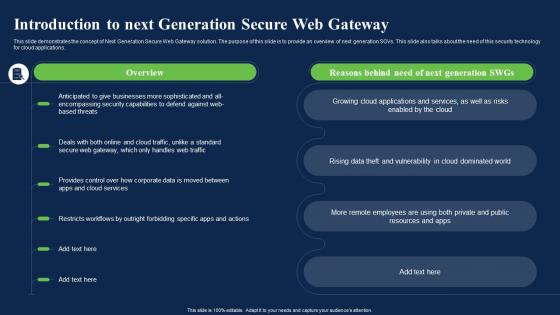 Introduction To Next Generation Secure Web Gateway Network Security Using Secure Web Gateway