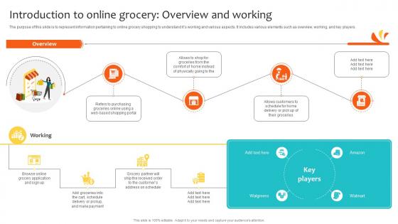 Introduction To Online Grocery Overview And Working Navigating Landscape Of Online Grocery Shopping