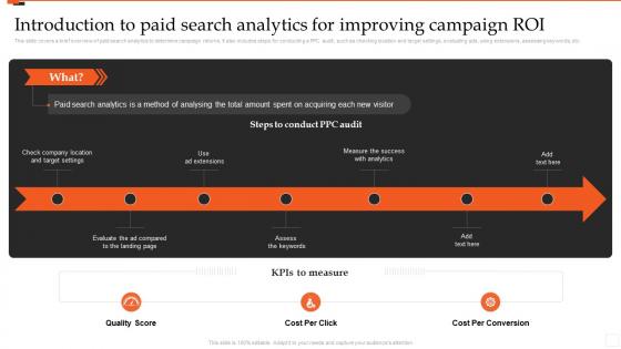 Introduction To Paid Search Analytics For Improving Campaign Roi Marketing Analytics Guide