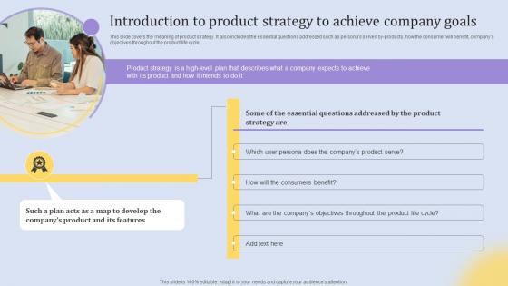 Introduction To Product Strategy To Achieve Elements Of An Effective Product Strategy SS V