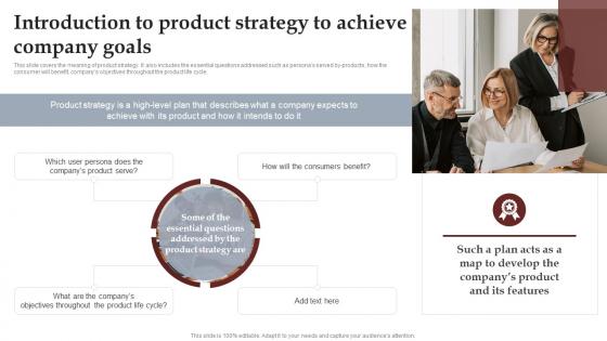 Introduction To Product Strategy To Achieve Process To Setup Brilliant Strategy SS V