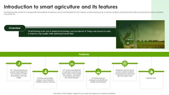 Introduction To Smart Agriculture And Smart Agriculture Using IoT System IoT SS V