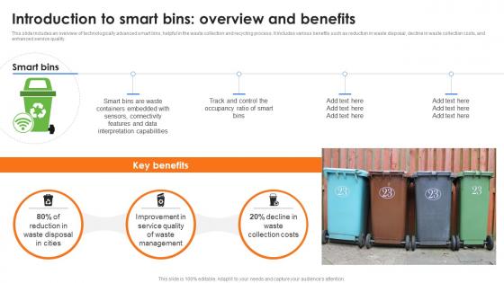 Introduction To Smart Bins Overview And Benefits Role Of IoT In Enhancing Waste IoT SS