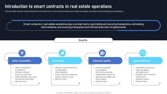 Introduction To Smart Contracts In Real Estate Operations Exploring The Disruptive Potential BCT SS