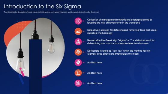 Introduction to the six sigma ppt powerpoint presentation summary images