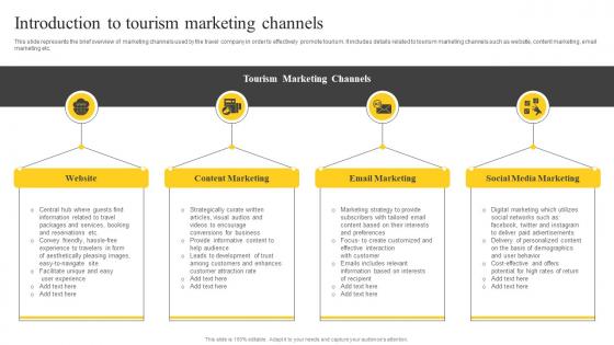 Introduction To Tourism Marketing Channels Guide On Tourism Marketing Strategy SS