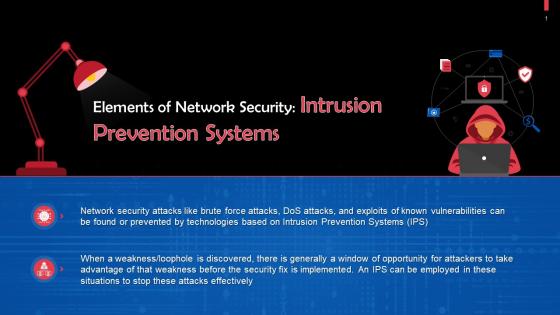 Intrusion Prevention System As An Element Of Network Security Training Ppt