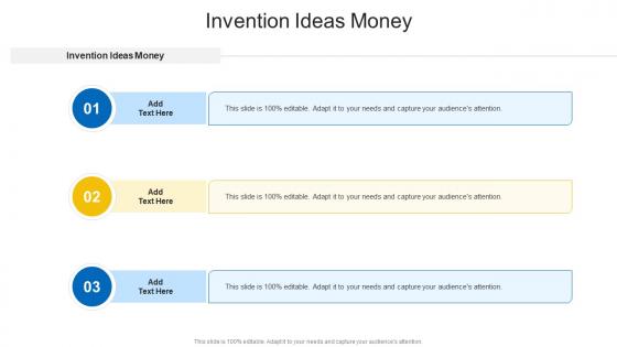 Invention Ideas Money In Powerpoint And Google Slides Cpb